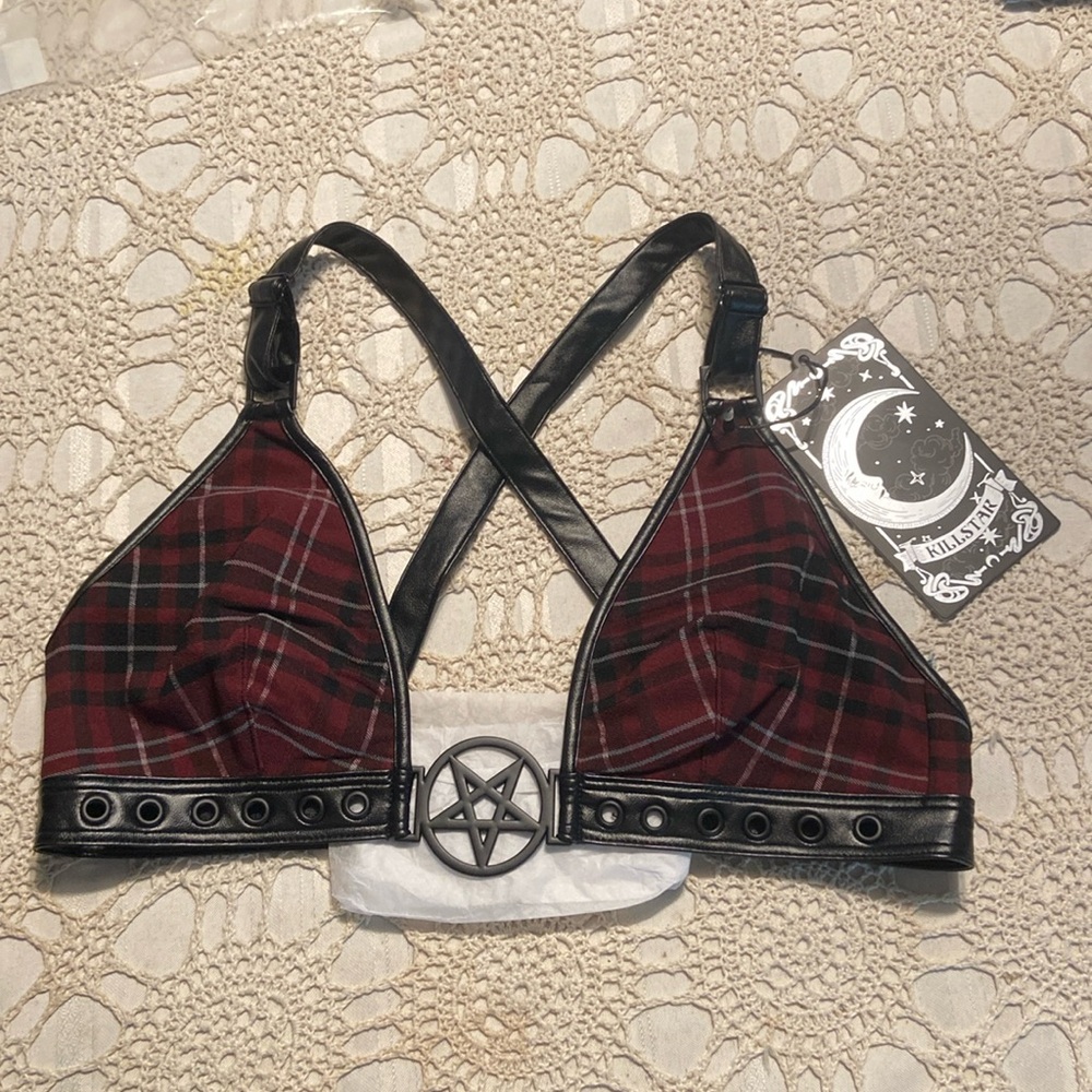 Killstar halter top with tags.